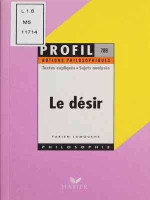 cover image of Le Désir